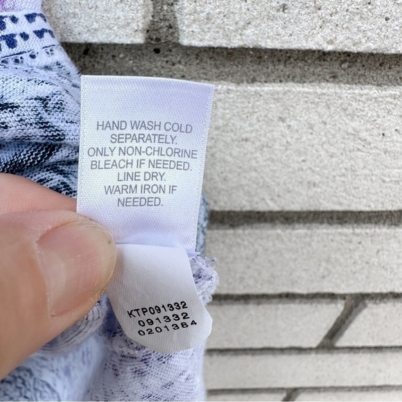 J.Jill Love Linen Ombré Paisley Split Side Tunic Shirt - Picture 7 of 9